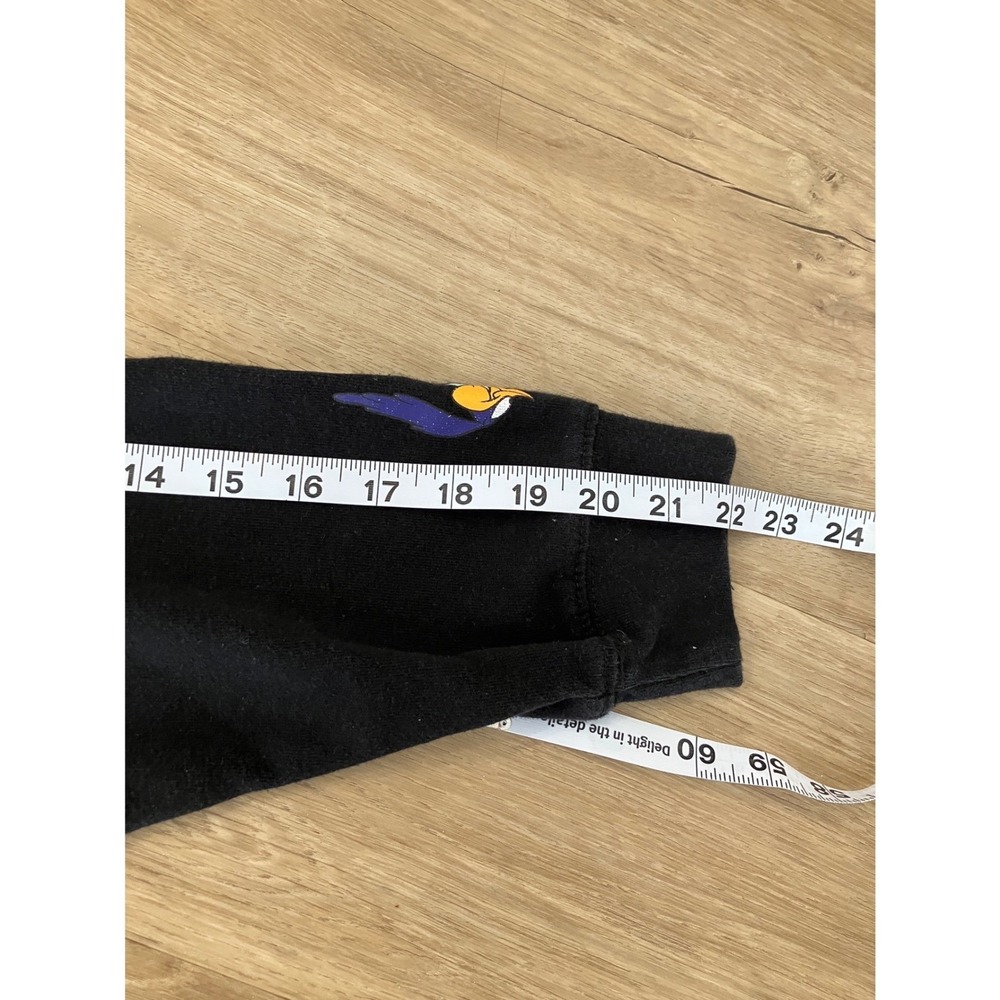 Looney Tunes Black Graphic Hoodie Taz Marvin The Martian Bugs Bunny Large - Picture 6 of 8